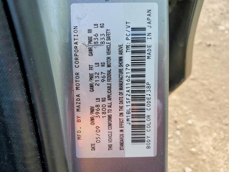 55282406 :رقم المزاد ، JM1BL1SF2A1162179 vin ، 2010 Mazda 3 مزاد بيع