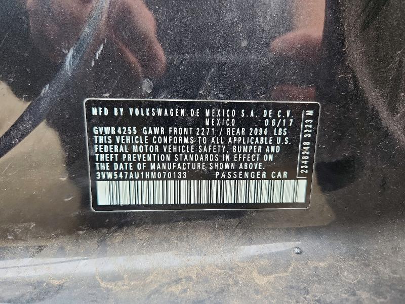 Aukcja sprzedaży 2017 Volkswagen Gti, vin: 3VW547AU1HM070133, numer aukcji: 54398086