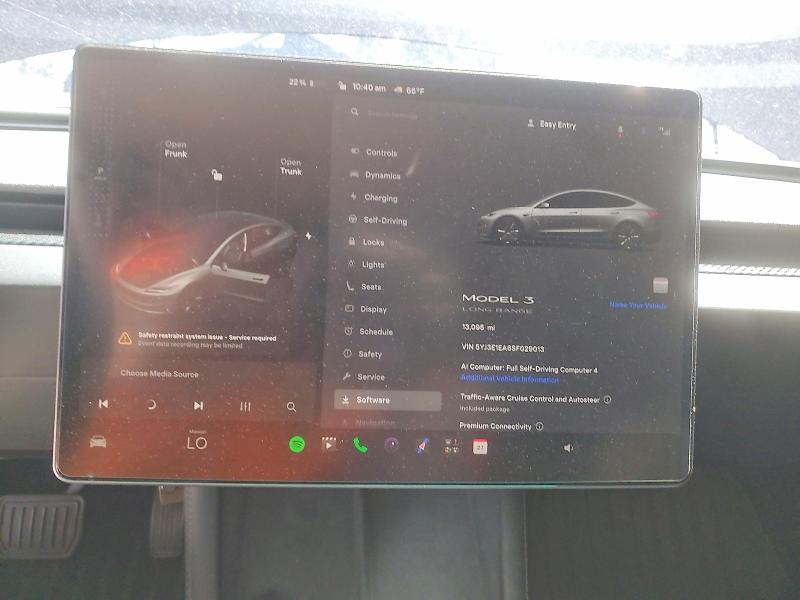 2025 Tesla Model 3 მანქანა იყიდება აუქციონზე, vin: 5YJ3E1EA6SF029013, აუქციონის ნომერი: 55196936