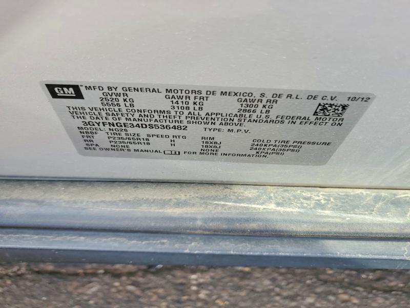 Продажа на аукционе авто 2013 Cadillac Srx, vin: 3GYFNGE34DS536482, номер лота: 53001426