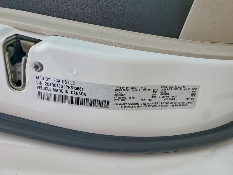 Продажа на аукционе авто 2023 Chrysler Voyager, vin: 2C4RC1CG9PR515561, номер лота: 55116876