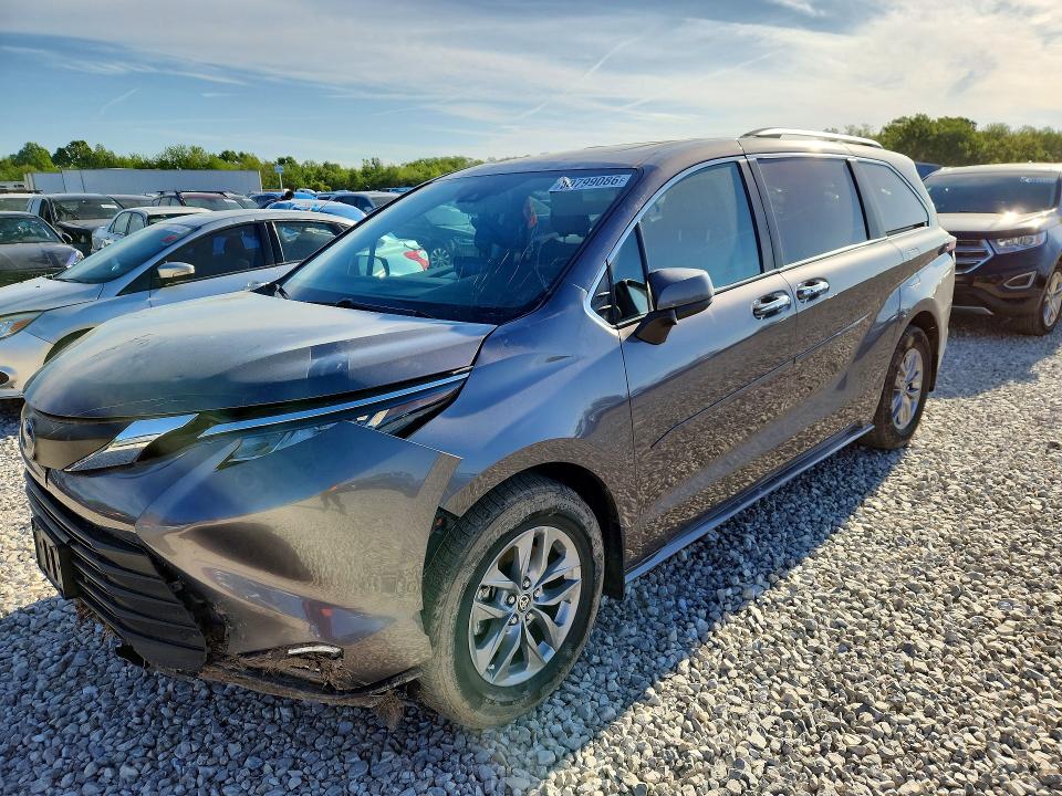 2022 Toyota Sienna მანქანა იყიდება აუქციონზე, vin: 5TDJRKEC1NS123285, აუქციონის ნომერი: 50799086