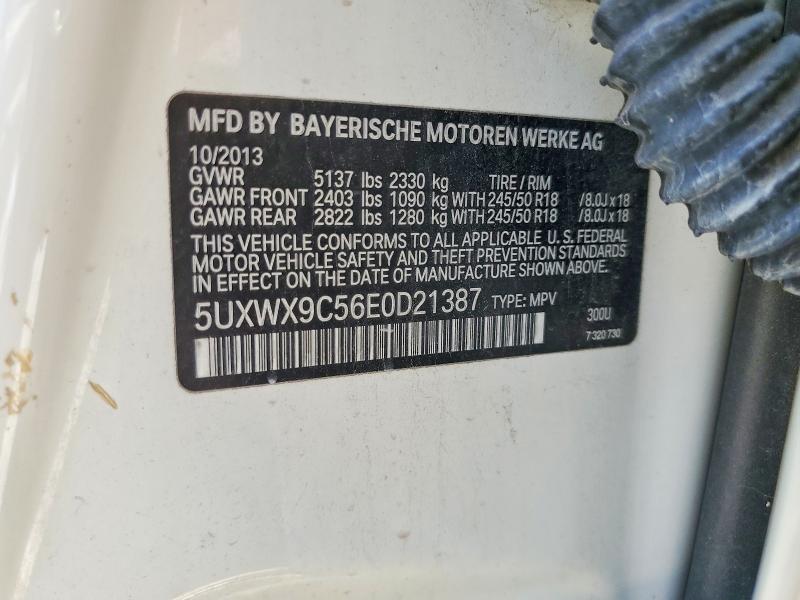 2014 Bmw X3 მანქანა იყიდება აუქციონზე, vin: 5UXWX9C56E0D21387, აუქციონის ნომერი: 54479516