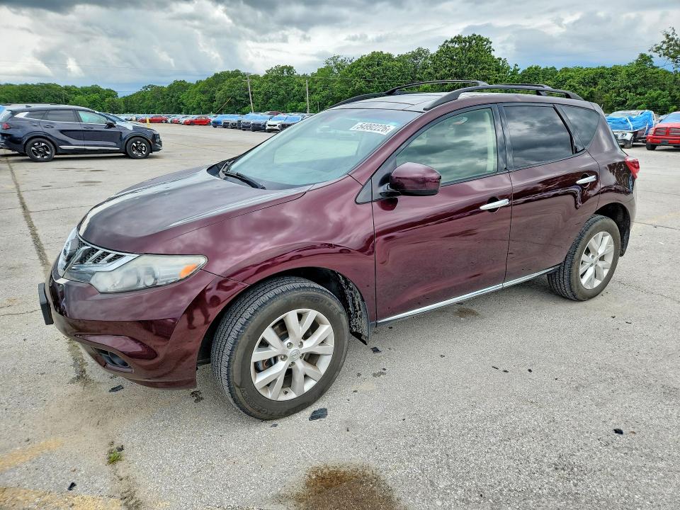 2014 Nissan Murano მანქანა იყიდება აუქციონზე, vin: JN8AZ1MW2EW506825, აუქციონის ნომერი: 54992226