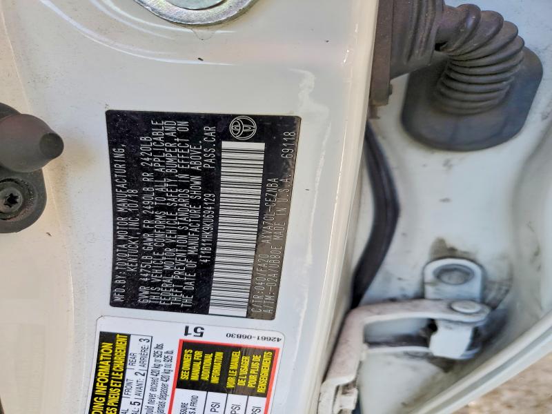53746996 :رقم المزاد ، 4T1B11HK9KU694129 vin ، 2019 Toyota Camry مزاد بيع