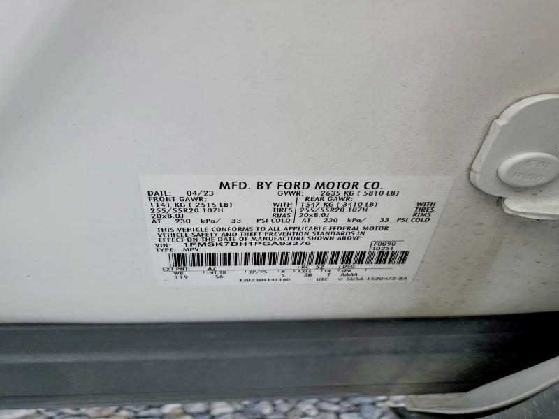 Продажа на аукционе авто 2023 Ford Explorer, vin: 1FMSK7DH1PGA93376, номер лота: 52383836