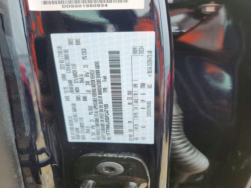 Aukcja sprzedaży 2025 Ford F150, vin: 1FTFW6L85SFC47155, numer aukcji: 53900166