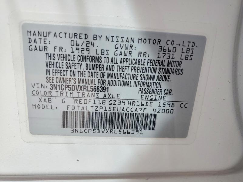 Продаж на аукціоні авто 2024 Nissan Kicks, vin: 3N1CP5DVXRL566391, номер лоту: 53265956