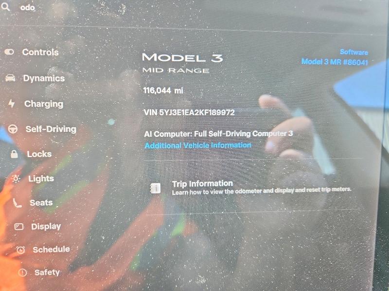 Продаж на аукціоні авто 2019 Tesla Model 3, vin: 5YJ3E1EA2KF189972, номер лоту: 54665296