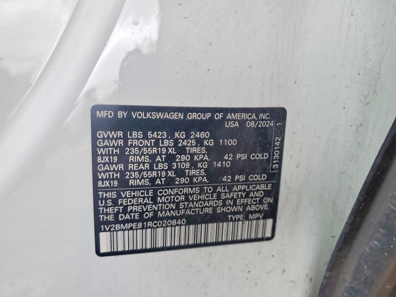 Aukcja sprzedaży 2024 Volkswagen Id.4, vin: 1V2BMPE81RC020840, numer aukcji: 54396526