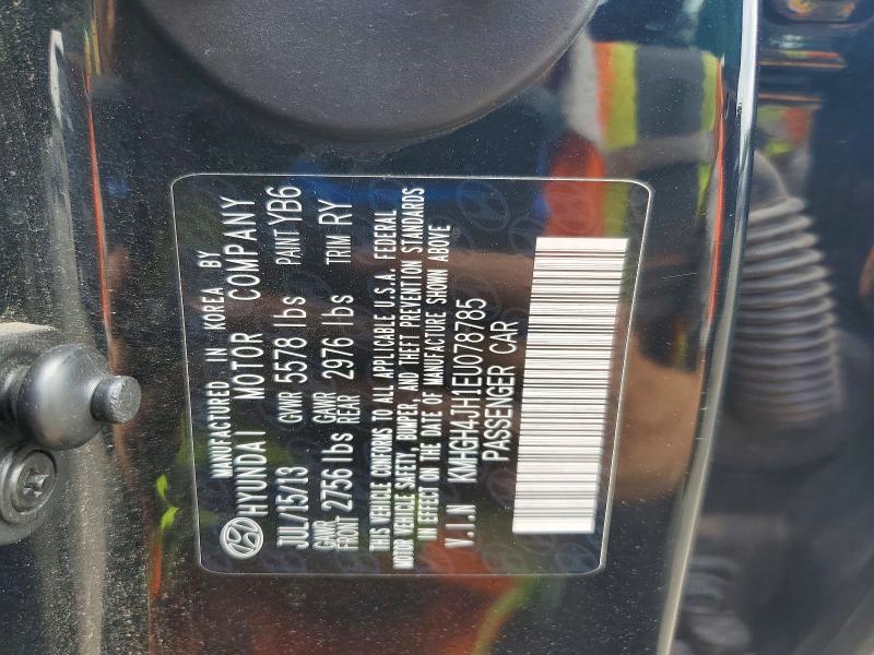 53892226 :رقم المزاد ، KMHGH4JH1EU078785 vin ، 2014 Hyundai Equus مزاد بيع
