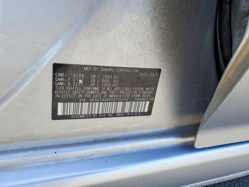 Aukcja sprzedaży 2017 Subaru Impreza, vin: 4S3GTAU65H3734198, numer aukcji: 54308376