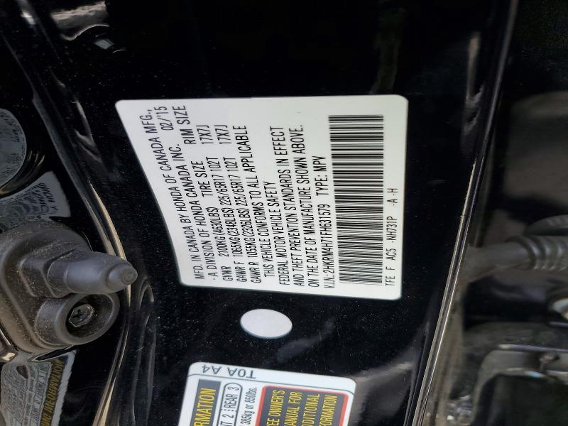 Auction sale of the 2015 Honda Cr-v, vin: 2HKRM4H71FH631579, lot number: 55014056