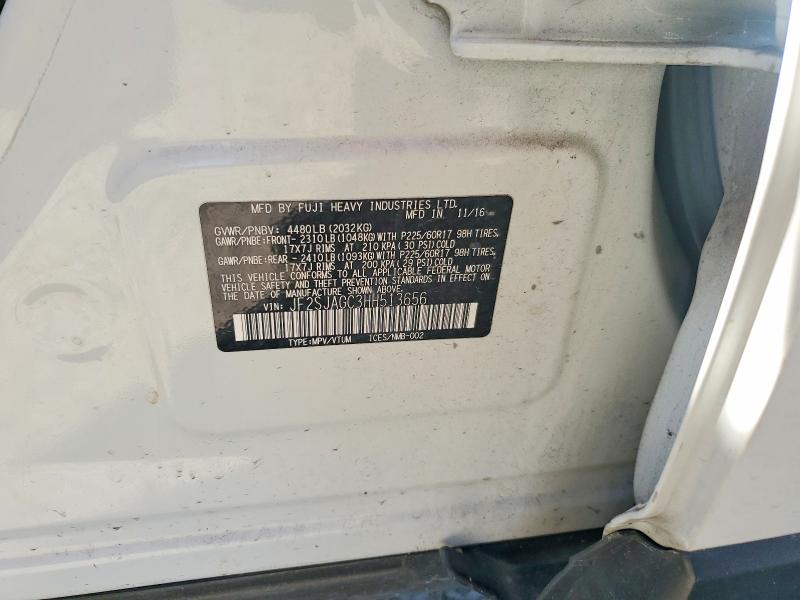 Aukcja sprzedaży 2017 Subaru Forester, vin: JF2SJAGC3HH513656, numer aukcji: 52168246