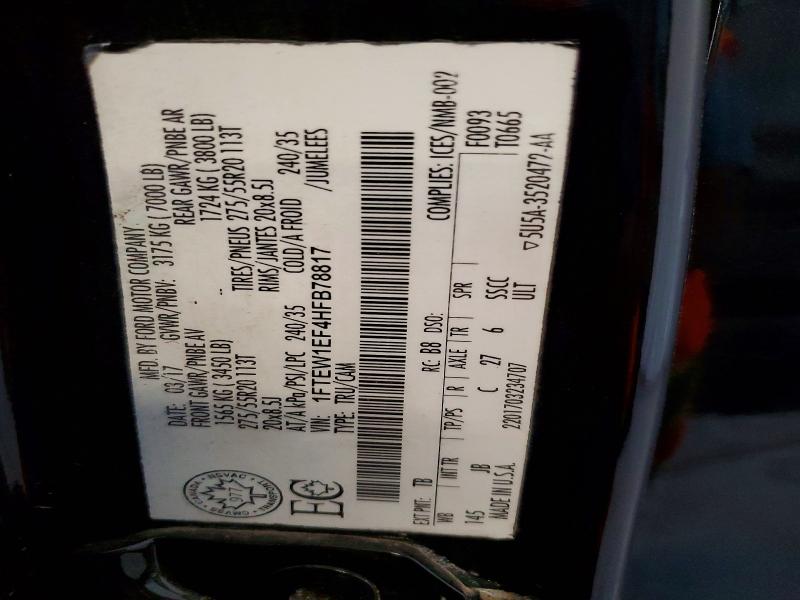 2019 Ford F150 მანქანა იყიდება აუქციონზე, vin: 1FTEW1CPXKFB03378, აუქციონის ნომერი: 60983826