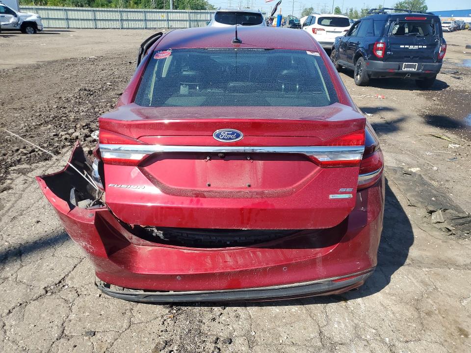 55255886 :رقم المزاد ، 3FA6P0HD0HR412207 vin ، 2017 Ford Fusion مزاد بيع
