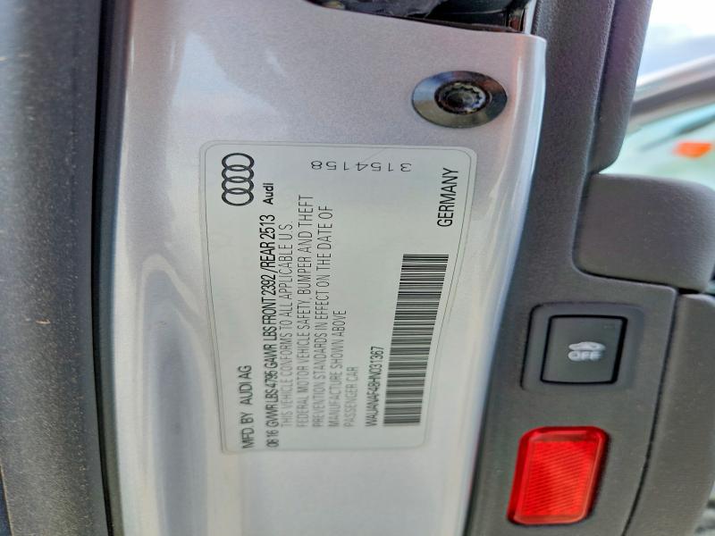 54390886 :رقم المزاد ، WAUANAF48HN031367 vin ، 2017 Audi A4 مزاد بيع
