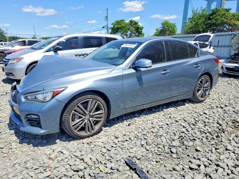 2014 Infiniti Q50 მანქანა იყიდება აუქციონზე, vin: JN1BV7AR2EM703523, აუქციონის ნომერი: 55670916