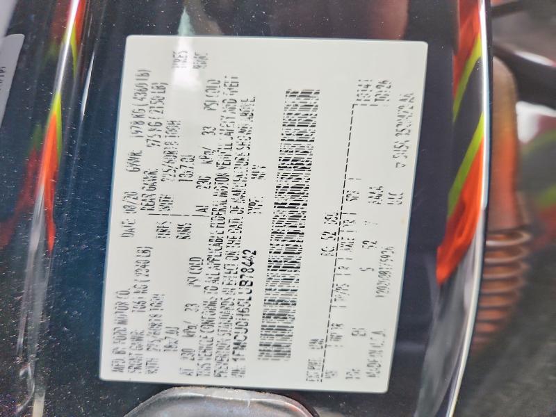 Aukcja sprzedaży 2020 Ford Escape, vin: 1FMCU0H65LUB78442, numer aukcji: 52720296