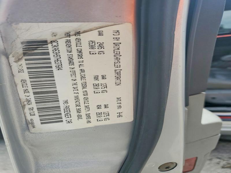 52381026 :رقم المزاد ، 2C3KA63H97H637604 vin ، 2007 Chrysler 300c مزاد بيع