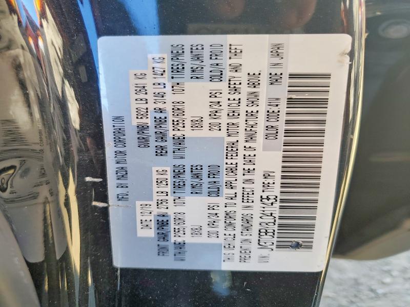 2020 Mazda Cx-9 მანქანა იყიდება აუქციონზე, vin: JM3TCBBY8L0411435, აუქციონის ნომერი: 53041646