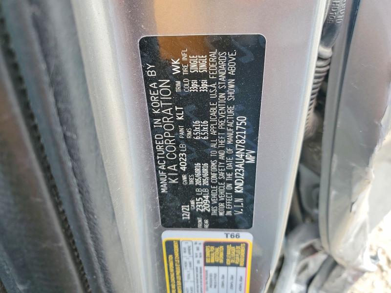 52867446 :رقم المزاد ، KNDJ23AU4N7821750 vin ، 2022 Kia Soul مزاد بيع