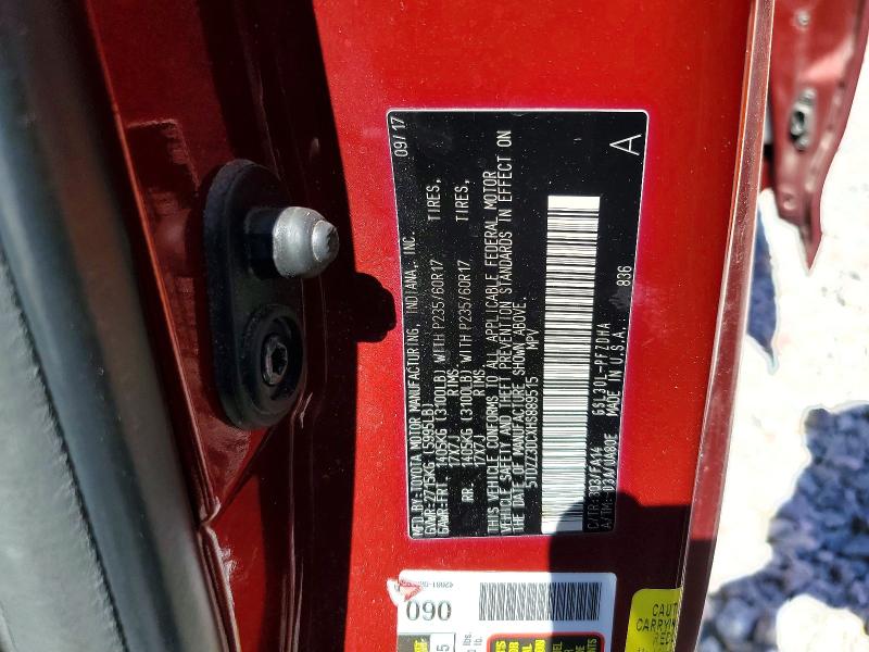 2017 Toyota Sienna მანქანა იყიდება აუქციონზე, vin: 5TDZZ3DCXHS889515, აუქციონის ნომერი: 52902576