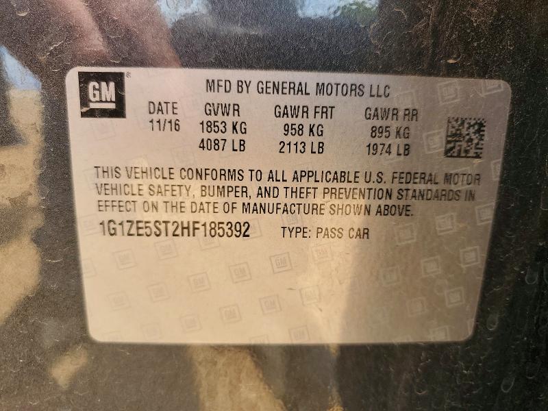 Продаж на аукціоні авто 2017 Chevrolet Malibu, vin: 1G1ZE5ST2HF185392, номер лоту: 53730696