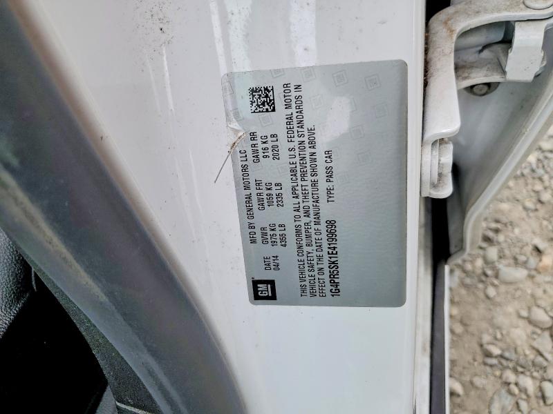 Продажа на аукционе авто 2014 Buick Verano, vin: 1G4PR5SK1E4199698, номер лота: 53520476