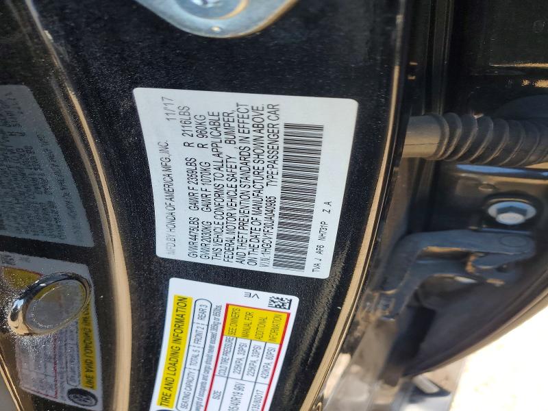 Продажа на аукционе авто 2018 Honda Accord, vin: 1HGCV1F30JA040985, номер лота: 52402056