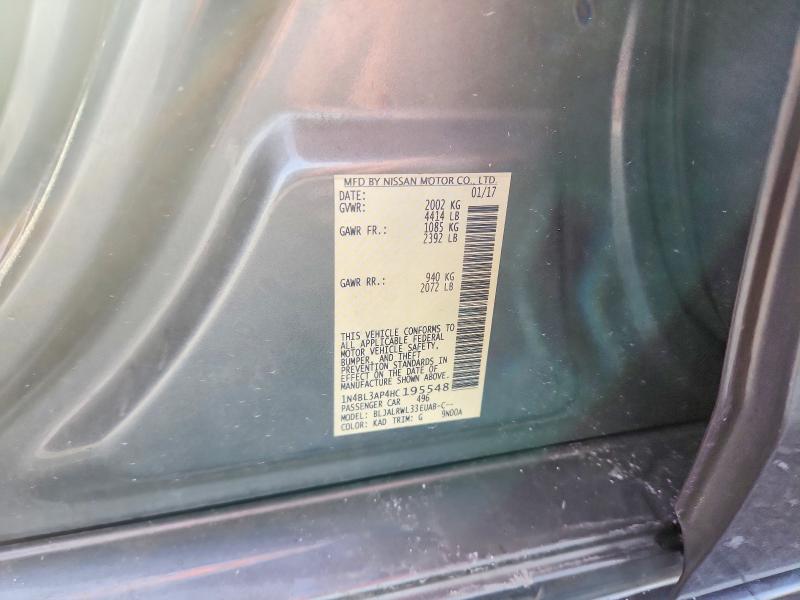 Aukcja sprzedaży 2017 Nissan Altima, vin: 1N4BL3AP4HC195548, numer aukcji: 54846916