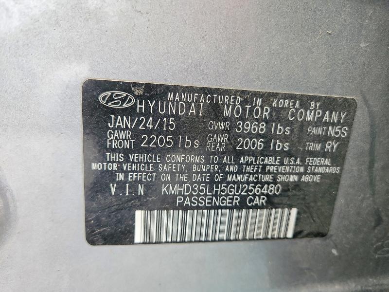 Продажа на аукционе авто 2016 Hyundai Elantra Gt, vin: KMHD35LH5GU256480, номер лота: 52524546