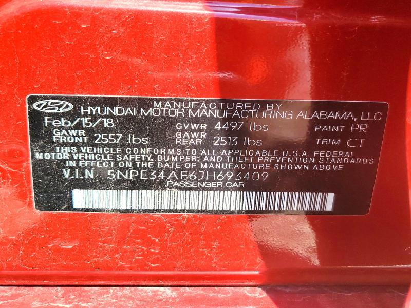 Продаж на аукціоні авто 2018 Hyundai Sonata, vin: 5NPE34AF6JH693409, номер лоту: 55237596
