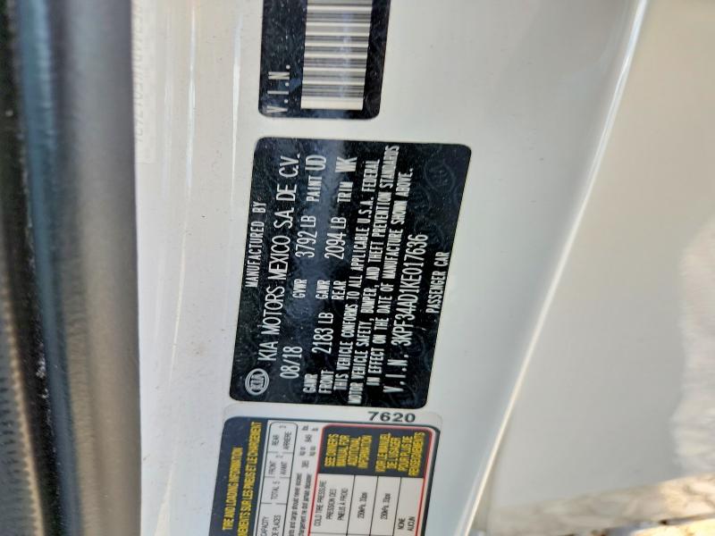 Продаж на аукціоні авто 2019 Kia Forte, vin: 3KPF34AD1KE017636, номер лоту: 52406896