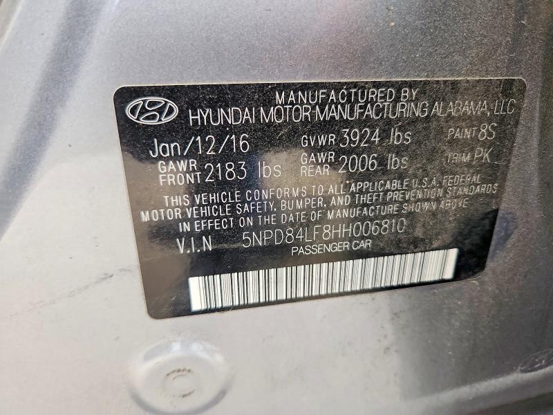 Aukcja sprzedaży 2017 Hyundai Elantra, vin: 5NPD84LF8HH006810, numer aukcji: 52831846