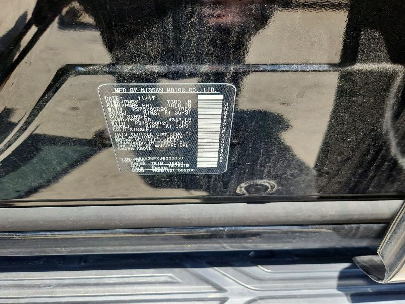 Aukcja sprzedaży 2018 Nissan Armada, vin: JN8AY2NFXJ9332650, numer aukcji: 54335396
