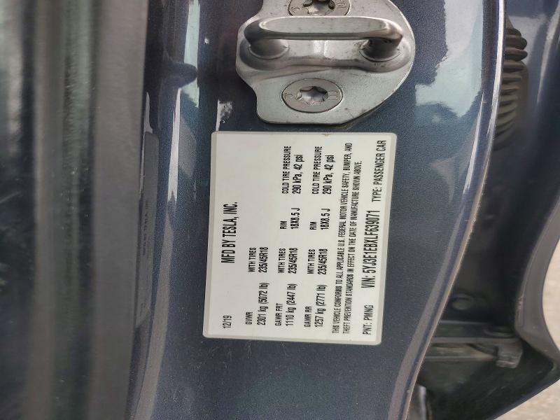 55227156 :رقم المزاد ، 5YJ3E1EBXLF639071 vin ، 2020 Tesla Model 3 مزاد بيع