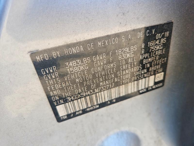 Продажа на аукционе авто 2018 Honda Fit, vin: 3HGGK5H43JM732717, номер лота: 53795796