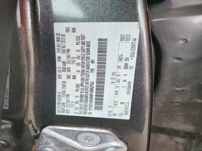 Aukcja sprzedaży 2015 Ford Escape, vin: 1FMCU9G94FUB82762, numer aukcji: 52863396