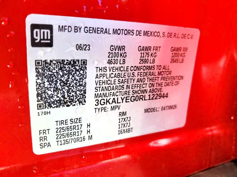 Продажа на аукционе авто 2024 Gmc Terrain, vin: 3GKALYEG0RL122944, номер лота: 54775986