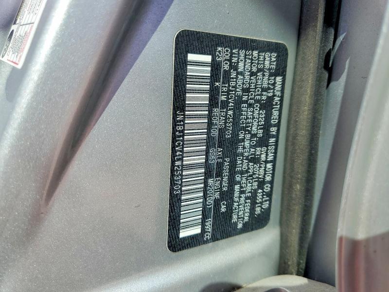 Продаж на аукціоні авто 2020 Nissan Rogue Sport, vin: JN1BJ1CV4LW253703, номер лоту: 51922016
