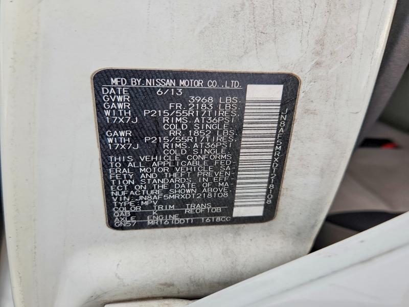 Продажа на аукционе авто 2013 Nissan Juke, vin: JN8AF5MRXDT218108, номер лота: 54556746