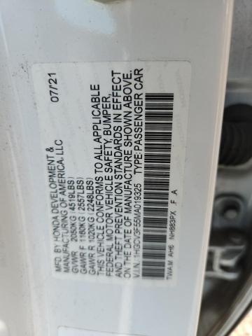 54041406 :رقم المزاد ، 1HGCV3F55MA019325 vin ، 2021 Honda Accord مزاد بيع