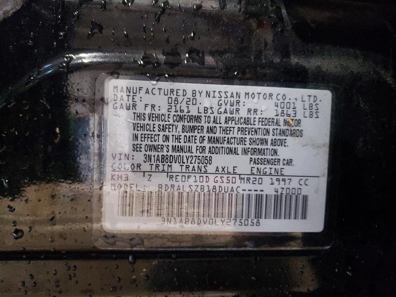 Продажа на аукционе авто 2020 Nissan Sentra, vin: 3N1AB8DV0LY275058, номер лота: 52455456