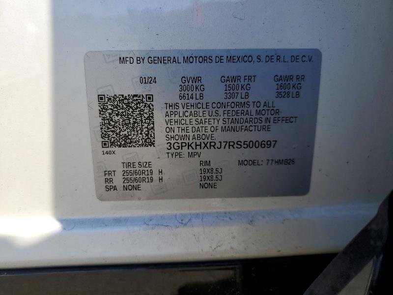 Продаж на аукціоні авто 2024 Honda Prologue, vin: 3GPKHXRJ7RS500697, номер лоту: 51130676