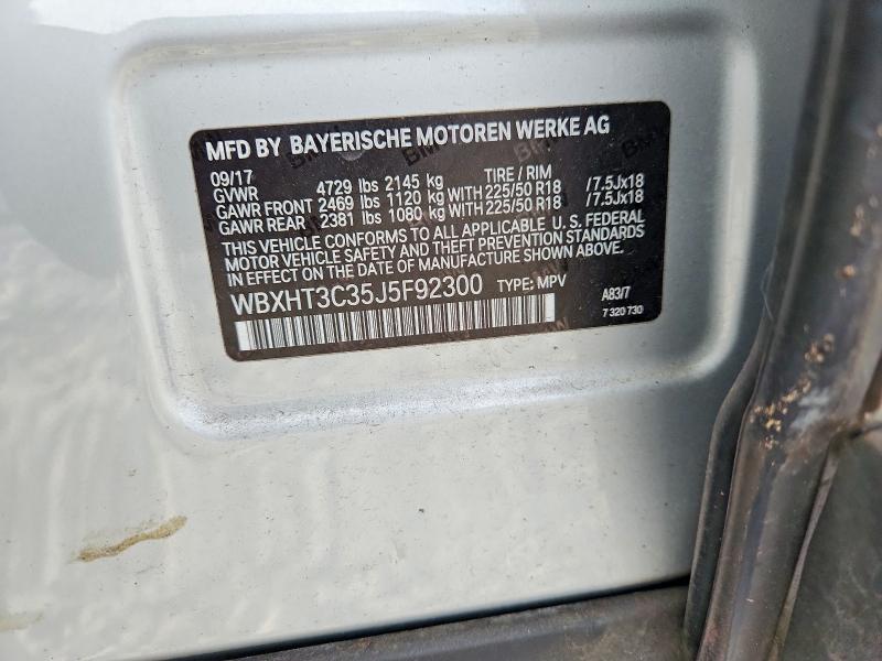 Продаж на аукціоні авто 2018 Bmw X1, vin: WBXHT3C35J5F92300, номер лоту: 55030596