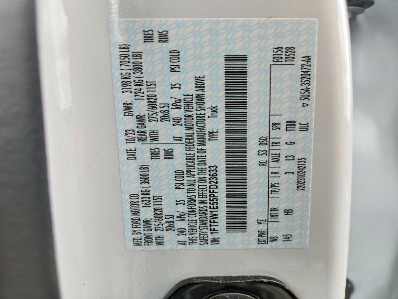 Aukcja sprzedaży 2023 Ford F150, vin: 1FTFW1E55PFD23633, numer aukcji: 54223326