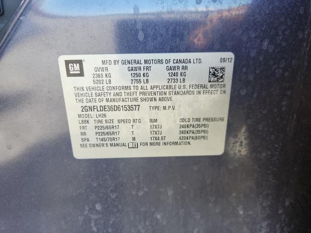 Продаж на аукціоні авто 2013 Chevrolet Equinox, vin: 2GNFLDE36D6153577, номер лоту: 53693836
