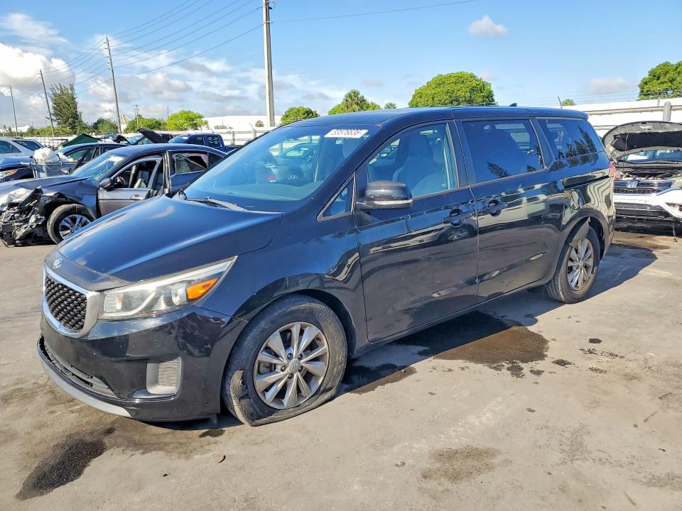 2017 Kia Sedona მანქანა იყიდება აუქციონზე, vin: KNDMB5C12H6306381, აუქციონის ნომერი: 53576636