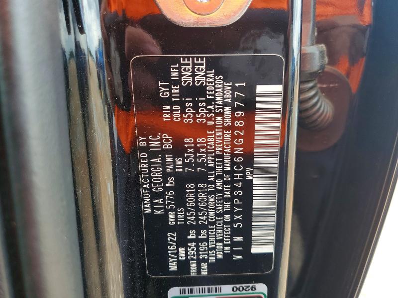 Продажа на аукционе авто 2022 Kia Telluride, vin: 5XYP34HC6NG289771, номер лота: 54860236
